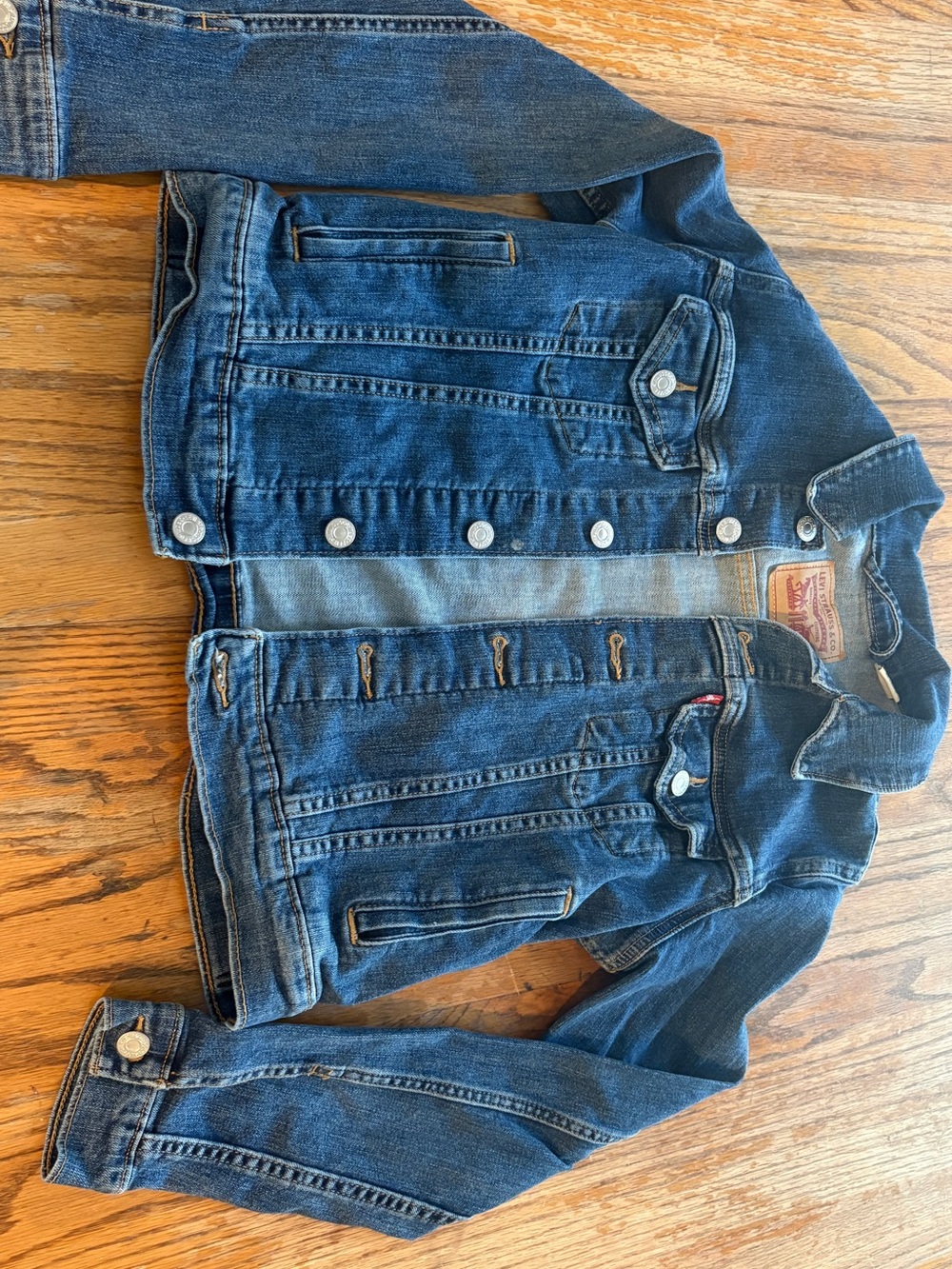 Signature by Levi Strauss Dark Blue Denim Trucker Jacket